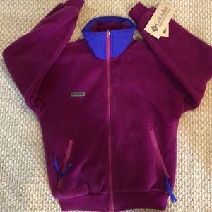 NWT WMNS Columbia full zipper purple fleece